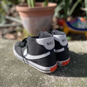 Nike Black and White High-Top Sneakers